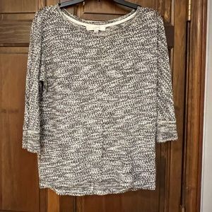 Gray Ann Taylor loft sweater top size small minimalistic